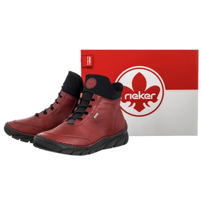 Trzewiki Rieker Czerwone 55069-35 Red – zdjęcie 6