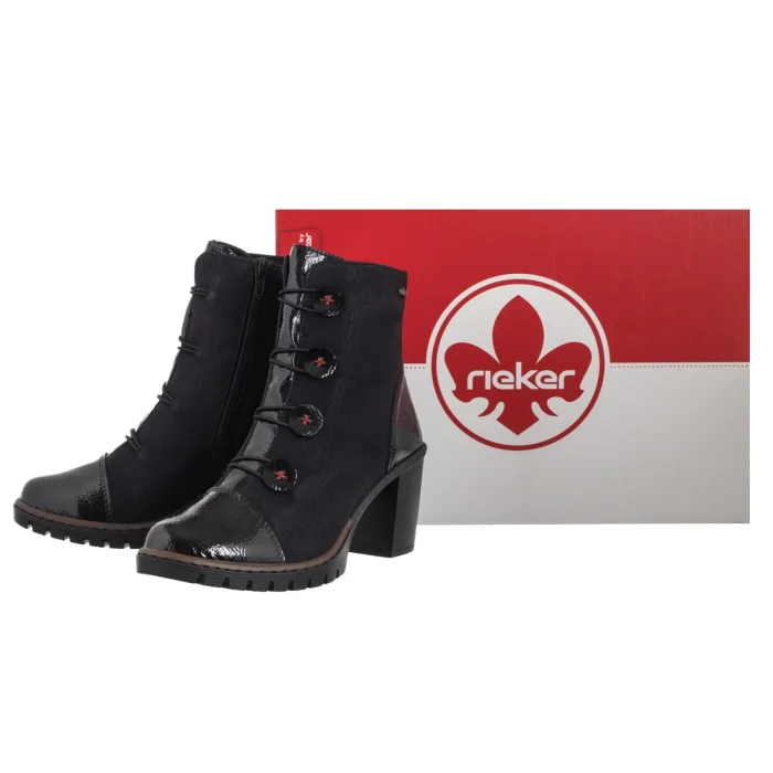 Botki Rieker Czarne Y2576-00 Black – zdjęcie 6