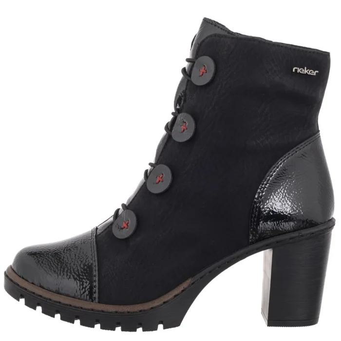 Botki Rieker Czarne Y2576-00 Black – zdjęcie 2