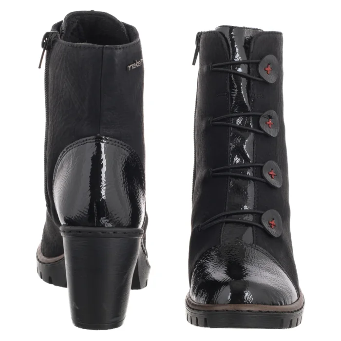 Botki Rieker Czarne Y2576-00 Black – zdjęcie 4