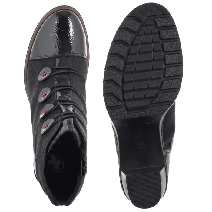 Botki Rieker Czarne Y2576-00 Black – zdjęcie 5