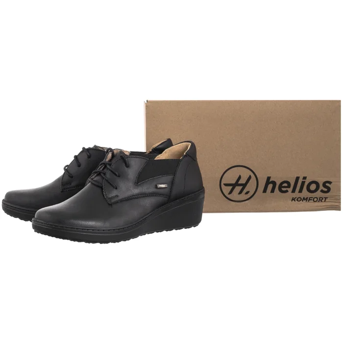 Półbuty Helios Czarne 458 011 – zdjęcie 5