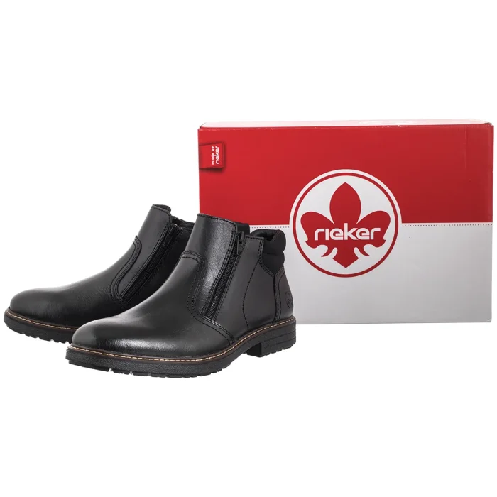 Trzewiki Rieker Czarne 33151-00 Black – zdjęcie 6