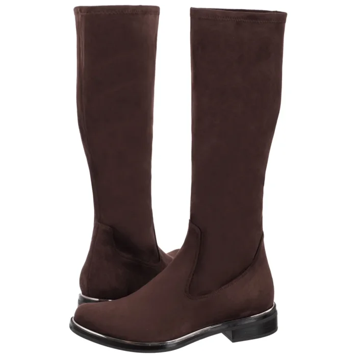 Kozaki Caprice Brązowe 9-25512-41 302 Dk Brn Stretch – zdjęcie 1