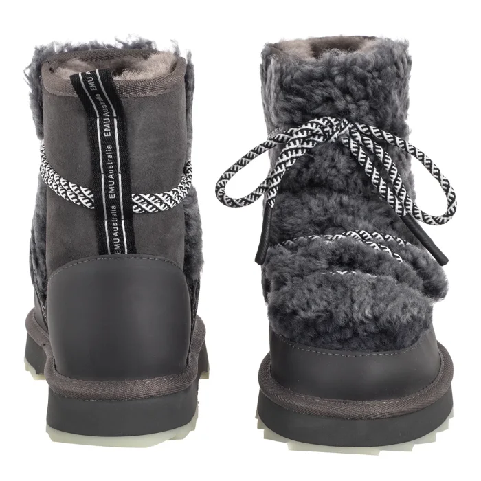 Botki EMU Australia Blurred Teddy Charcoal W13196 – zdjęcie 4