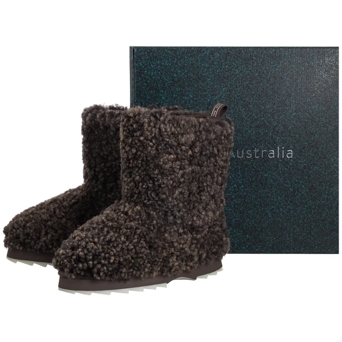 Śniegowce EMU Australia Sharky Lo Teddy Chocolate W13200 – zdjęcie 6