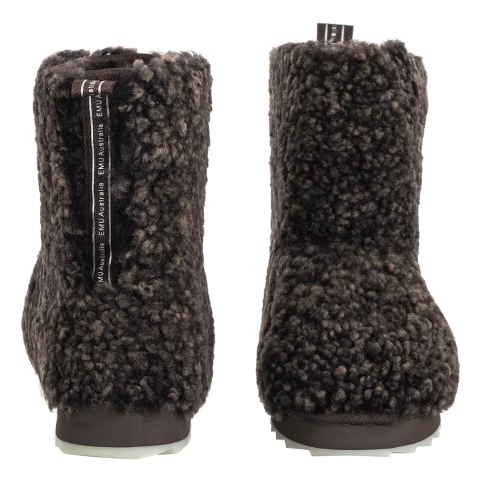 Śniegowce EMU Australia Sharky Lo Teddy Chocolate W13200 – zdjęcie 4