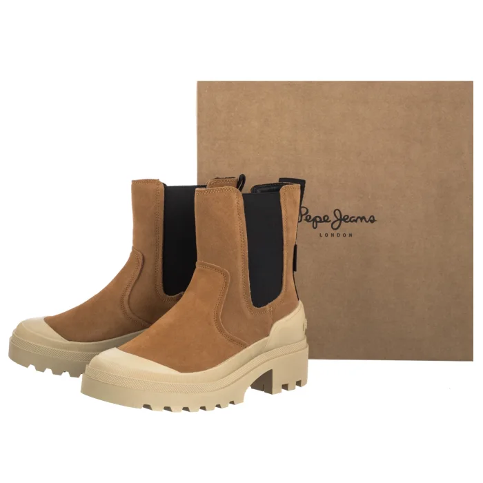 Sztyblety Pepe Jeans Hale Chelsea Tan Brown PLS500005 869 – zdjęcie 6