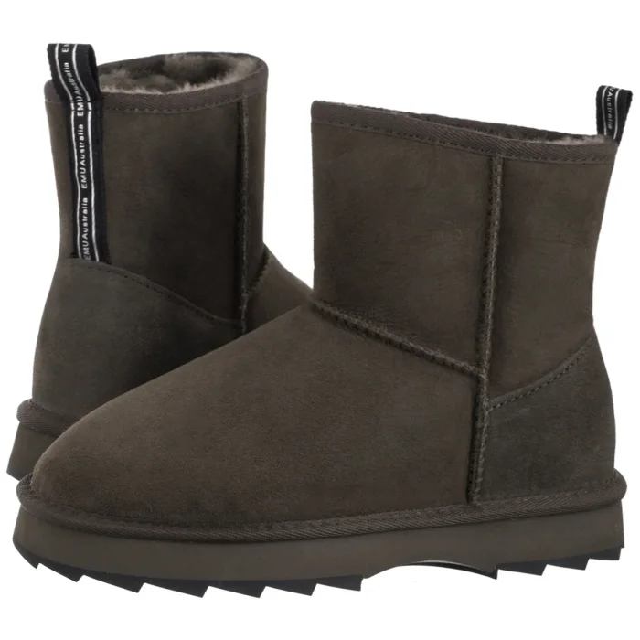 Buty EMU Australia Sharky Mini Dark Olive/Black W12434 – zdjęcie 1