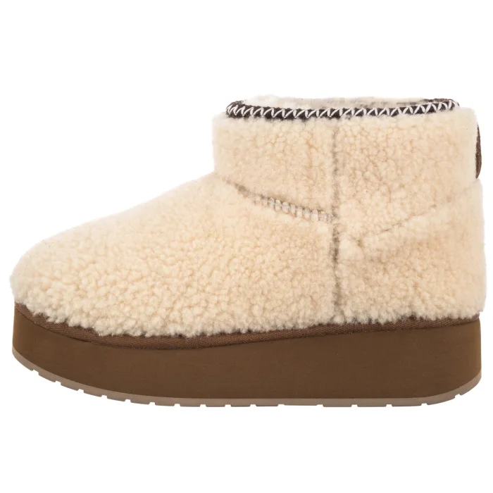 Botki EMU Australia Stinger Micro Flatform Teddy Natural W13187 – zdjęcie 2