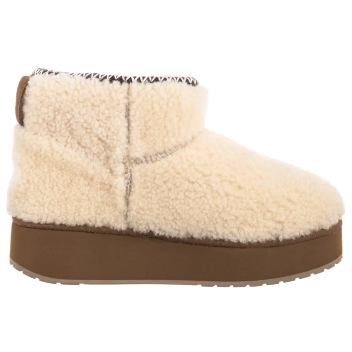 Botki EMU Australia Stinger Micro Flatform Teddy Natural W13187 – zdjęcie 3