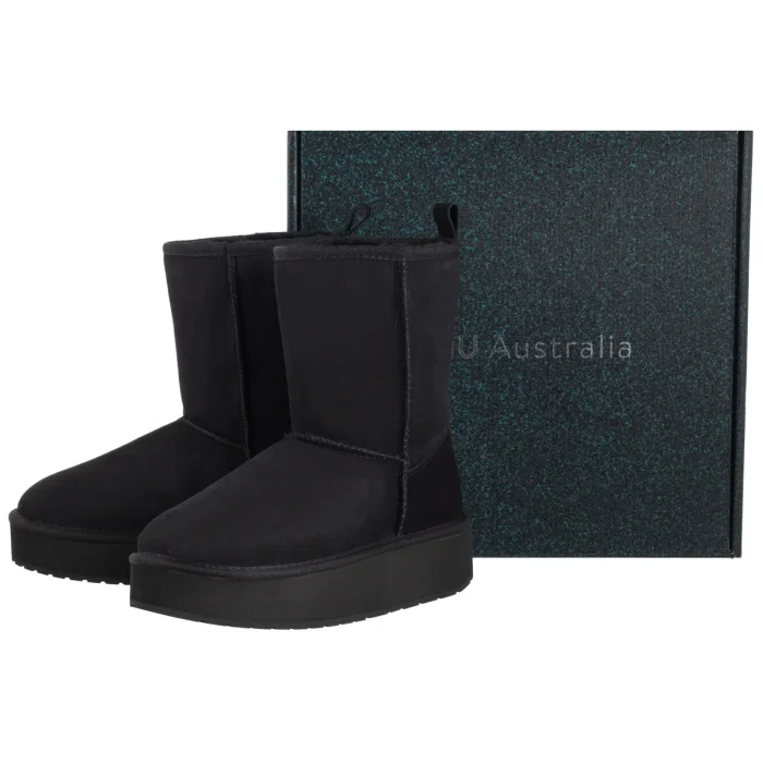 Śniegowce EMU Australia Stinger Lo Flatform Black W13190 – zdjęcie 6