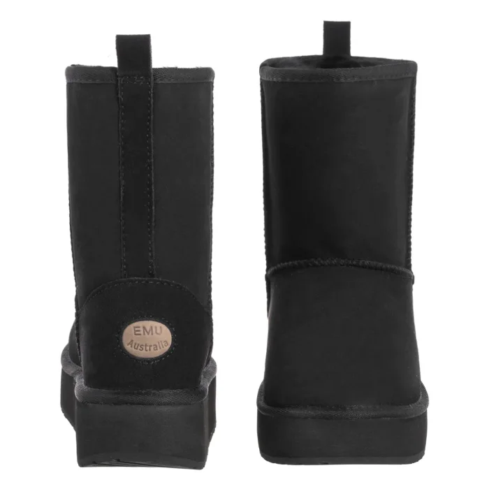 Śniegowce EMU Australia Stinger Lo Flatform Black W13190 – zdjęcie 4