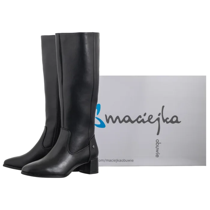 Kozaki Maciejka Czarne A7165-01/00-7 – zdjęcie 6
