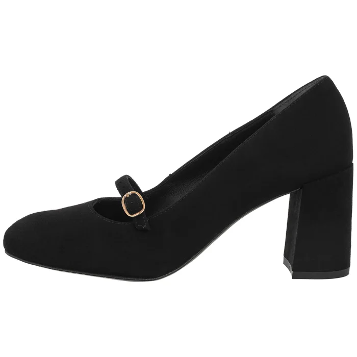 Czółenka Ryłko Czarne H7NN0___ __14 – zdjęcie 2