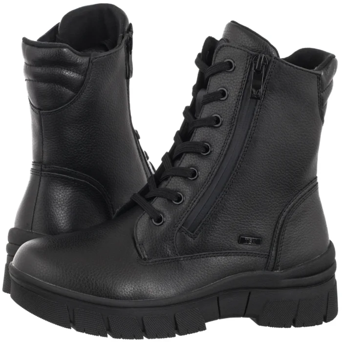 Botki Caprice Czarne 9-26235-41 022 Black Nappa  – zdjęcie 1