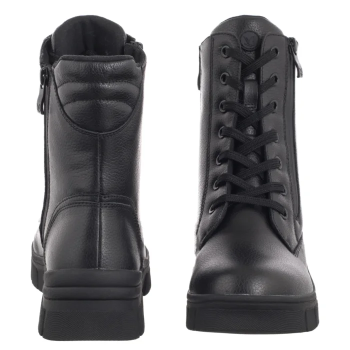 Botki Caprice Czarne 9-26235-41 022 Black Nappa  – zdjęcie 4