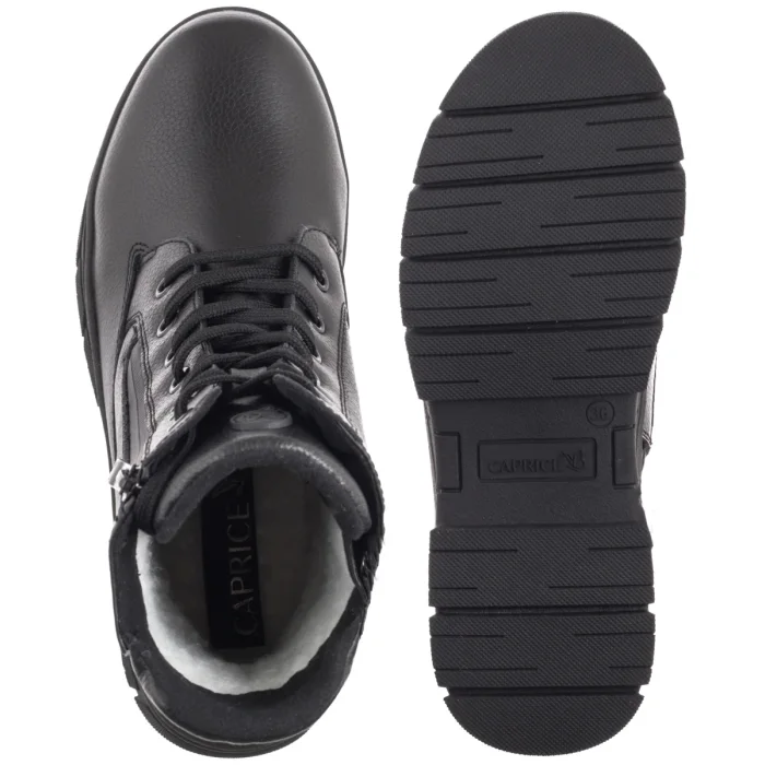 Botki Caprice Czarne 9-26235-41 022 Black Nappa  – zdjęcie 5