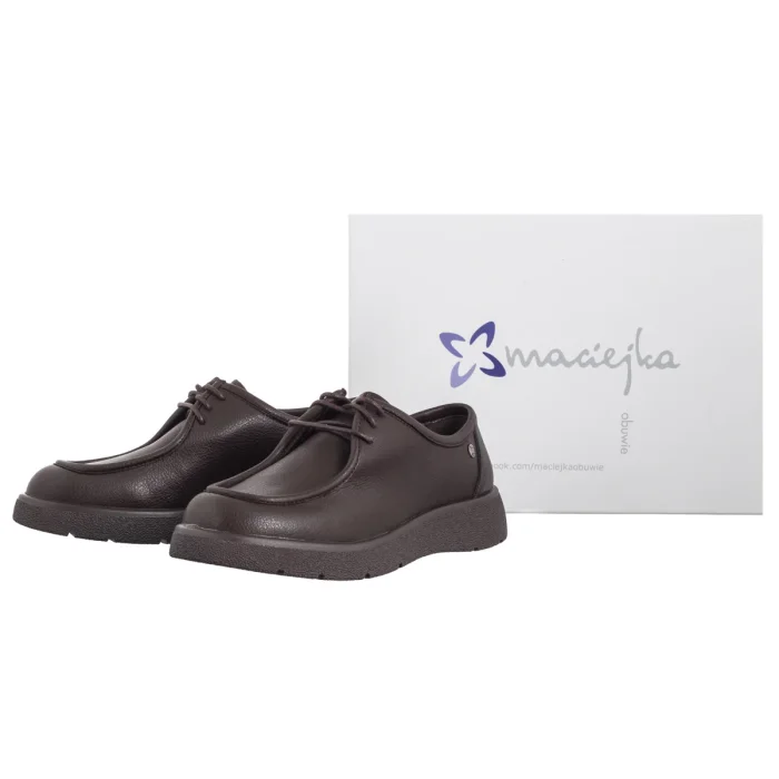 Półbuty Maciejka Brązowe K7189-02/00-1 – zdjęcie 6