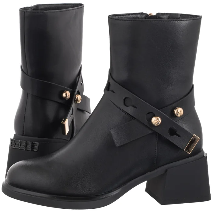 Botki Maciejka Czarne K7183-01/00-8 – zdjęcie 1