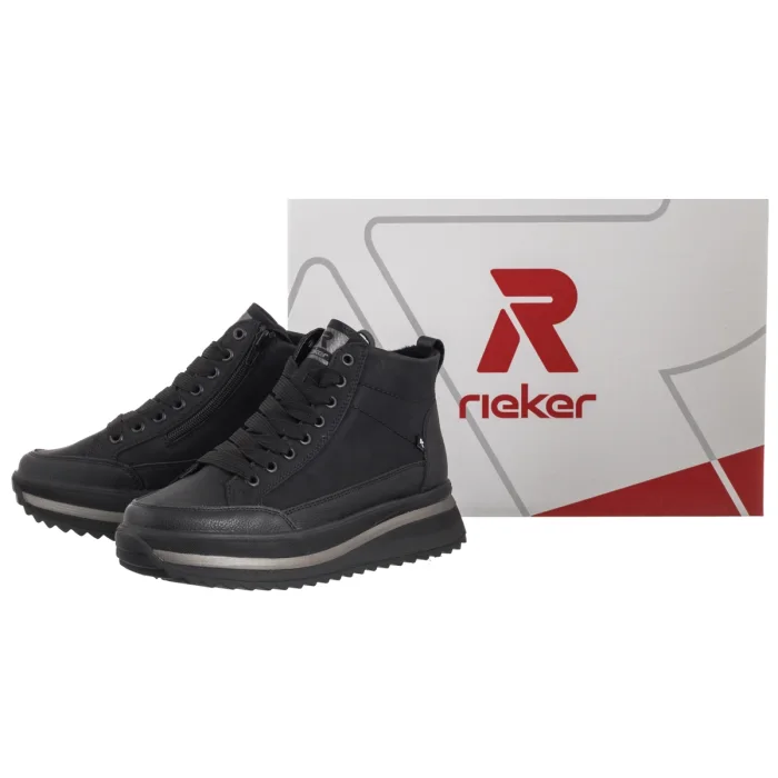Botki Rieker Czarne W3871-00 Black – zdjęcie 6