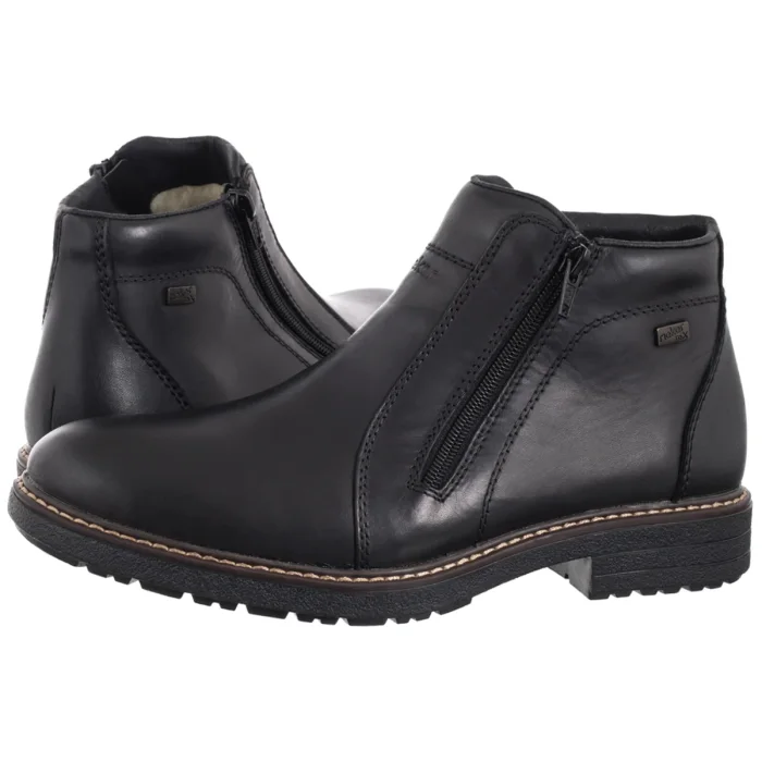 Trzewiki Rieker Czarne 33160-00 Black – zdjęcie 1