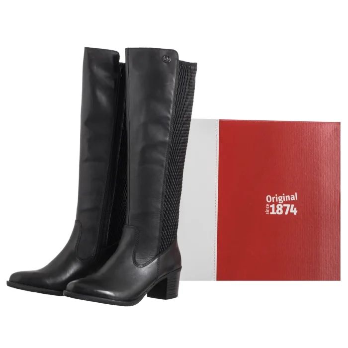 Kozaki Rieker Czarne Y2050-00 Black – zdjęcie 5