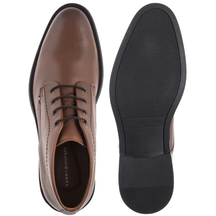 Trzewiki Tommy Hilfiger Corporate Hilfiger Lth Boot Winter Cognac FM0FM05697 GVI – zdjęcie 5