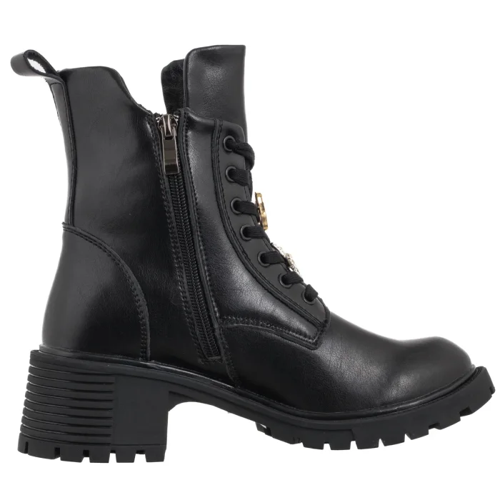 Botki Filippo Czarne DBT7132/25 BK – zdjęcie 3