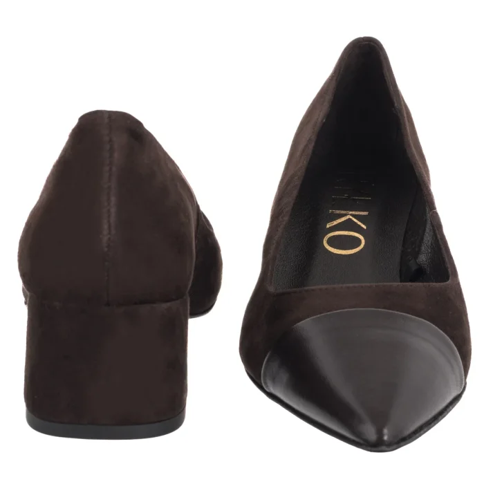 Czółenka Ryłko Brązowe B4NM0_T1 _5TY – zdjęcie 4