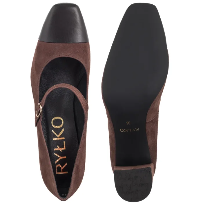 Czółenka Ryłko Brązowe 7Z202_A4 _3TW – zdjęcie 5