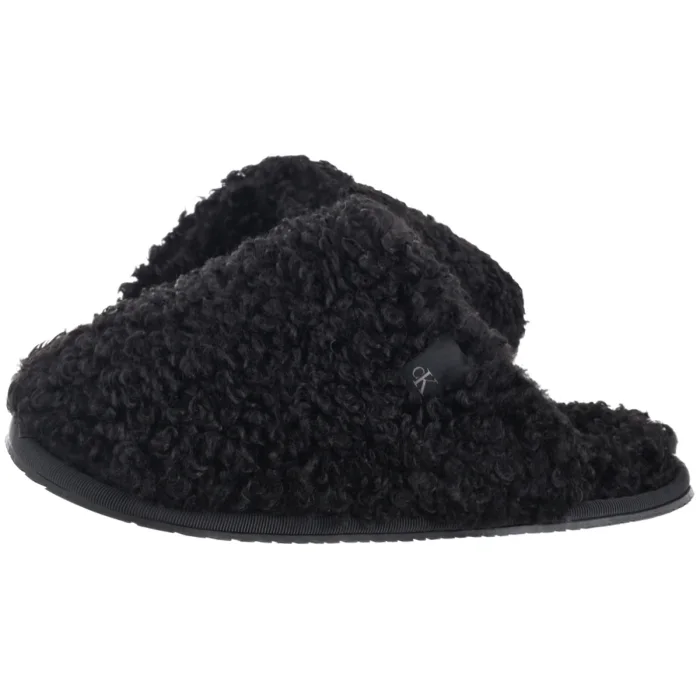 Kapcie Calvin Klein Close Slipper Fur Black YW0YW01975 BEH – zdjęcie 1