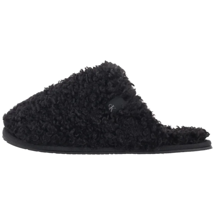 Kapcie Calvin Klein Close Slipper Fur Black YW0YW01975 BEH – zdjęcie 2