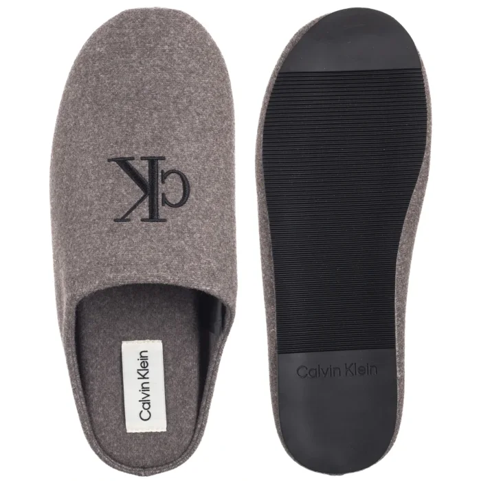 Kapcie Calvin Klein Home Slipper Mule Granite Gray/Black HM0HM01931 PCG – zdjęcie 5