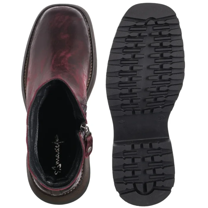 Botki Maciejka Bordowe 07130-23/00-8 – zdjęcie 5
