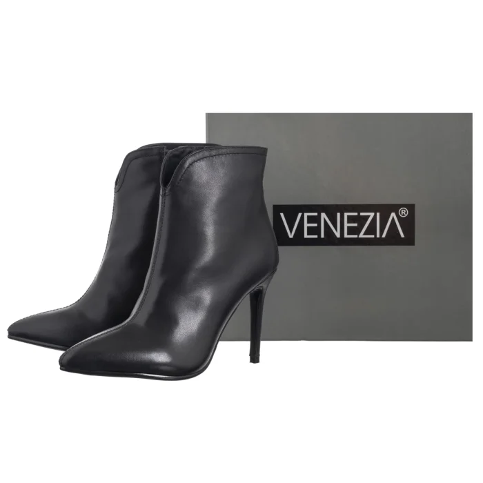 Botki Venezia Czarne V428-00677-01BLA – zdjęcie 6