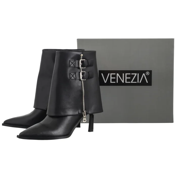Botki Venezia Czarne V408-00273-01BLA – zdjęcie 6