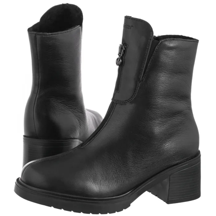 Botki Rieker Czarne Y5255-00 Black – zdjęcie 1