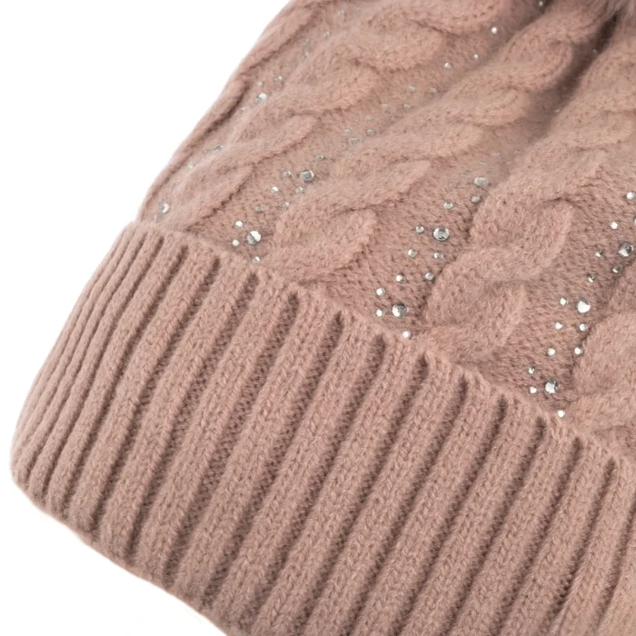 Czapka Guess Knitted Beanie AW5385 POL01 ROS  – zdjęcie 3