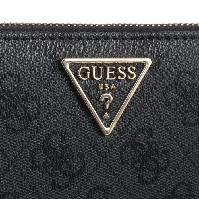 Portfel Guess Laurel II Slg Med Zip Around SWSG74 59140 Coal Logo – zdjęcie 4