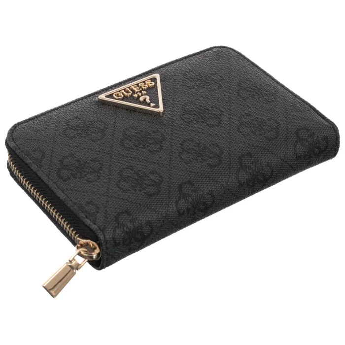 Portfel Guess Laurel II Slg Med Zip Around SWSG74 59140 Coal Logo – zdjęcie 3