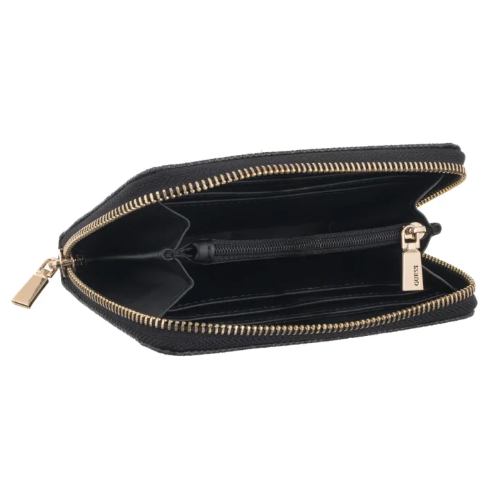 Portfel Guess Laurel II Slg Med Zip Around SWSG74 59140 Coal Logo – zdjęcie 5