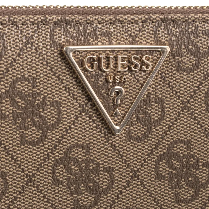 Portfel Guess Laurel II Slg Med Zip Around SWSG74 59140 Latte Logo – zdjęcie 4