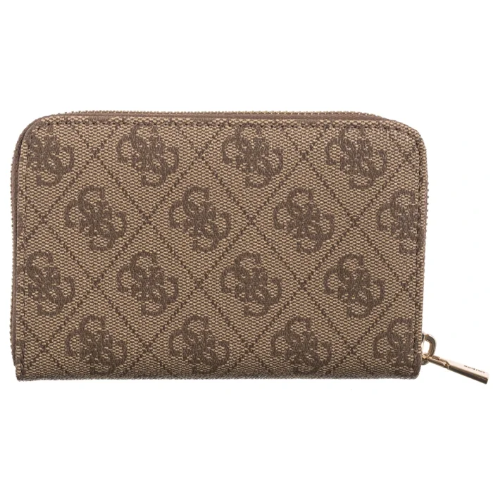 Portfel Guess Laurel II Slg Med Zip Around SWSG74 59140 Latte Logo – zdjęcie 2