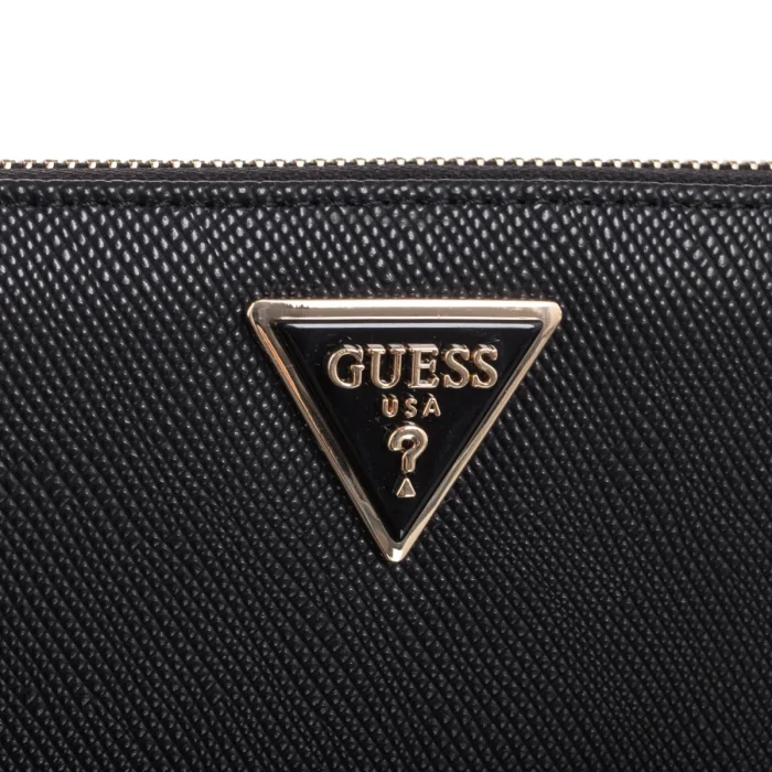 Portfel Guess Laurel II Slg Large Zip Around SWZG74 59146 Black – zdjęcie 3