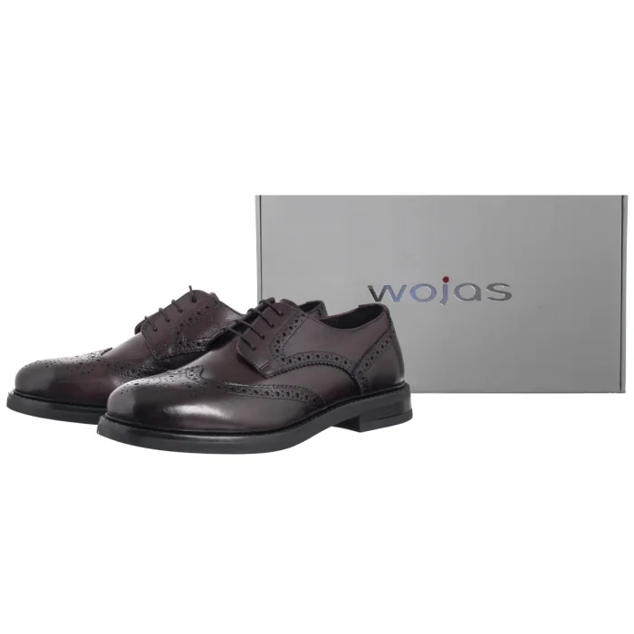 Półbuty Wojas Bordowe 10278-55 – zdjęcie 6