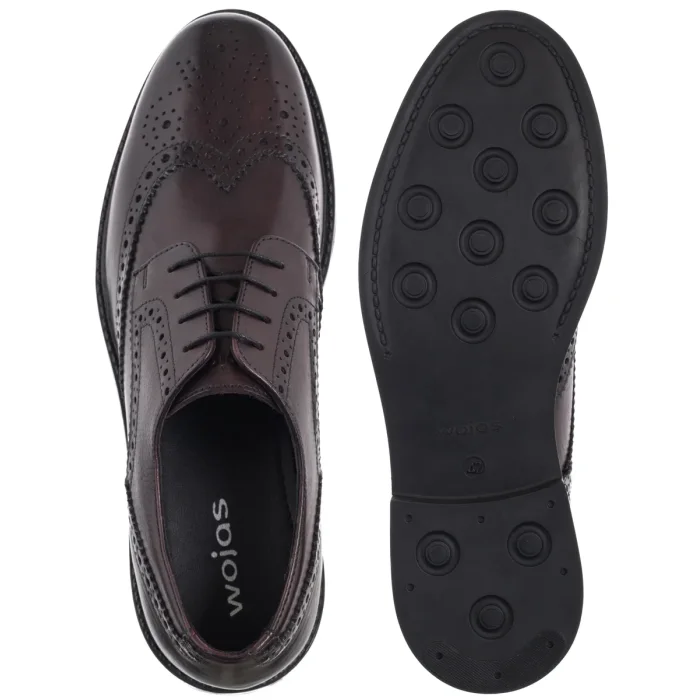 Półbuty Wojas Bordowe 10278-55 – zdjęcie 5