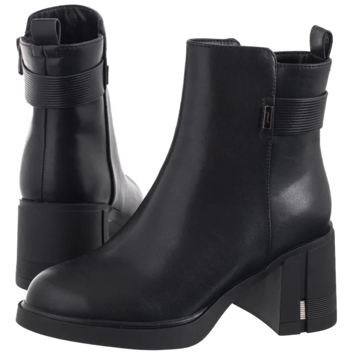 Botki Filippo Czarne DBT6519/25 BK – zdjęcie 1