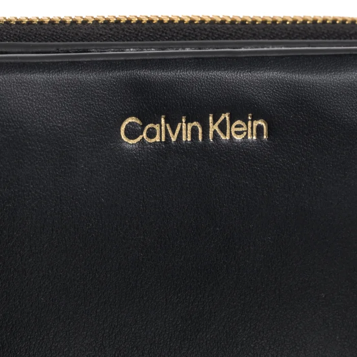 Portfel Calvin Klein CK Medium Flap Zip Around Black LV04F1075G UB1 – zdjęcie 4