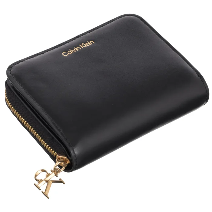 Portfel Calvin Klein CK Medium Flap Zip Around Black LV04F1075G UB1 – zdjęcie 3
